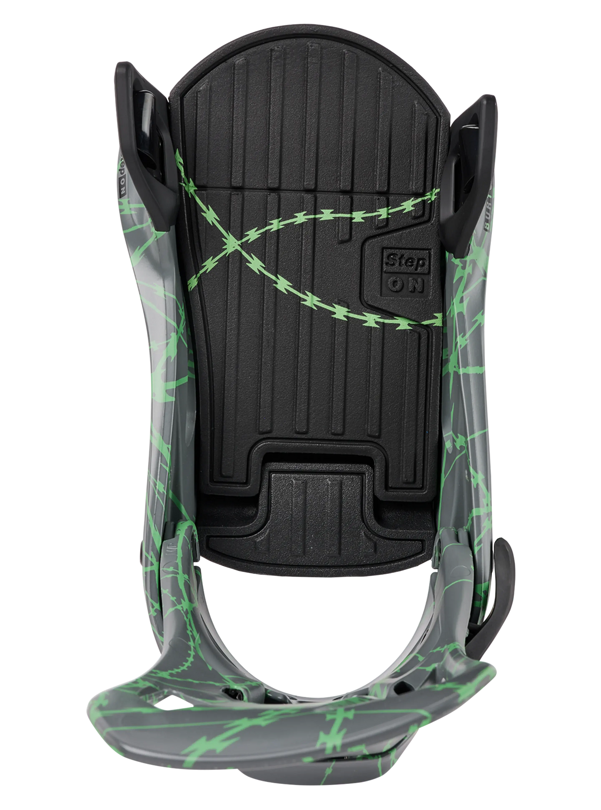 Burton Step On Bindings - Gray/Green 2027 BURTON