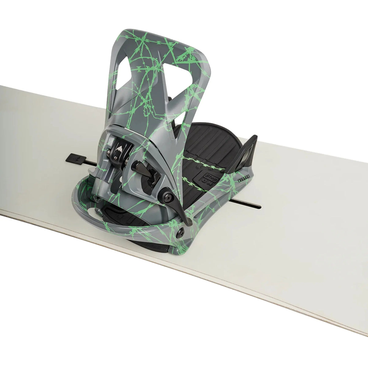 Burton Step On Bindings - Gray/Green 2027 BURTON