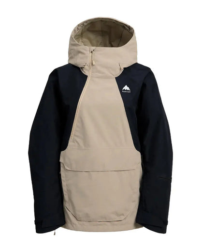 Burton Women's Reverse Relaxed Anorak Jacket - Summit Taupe/Black BURTON