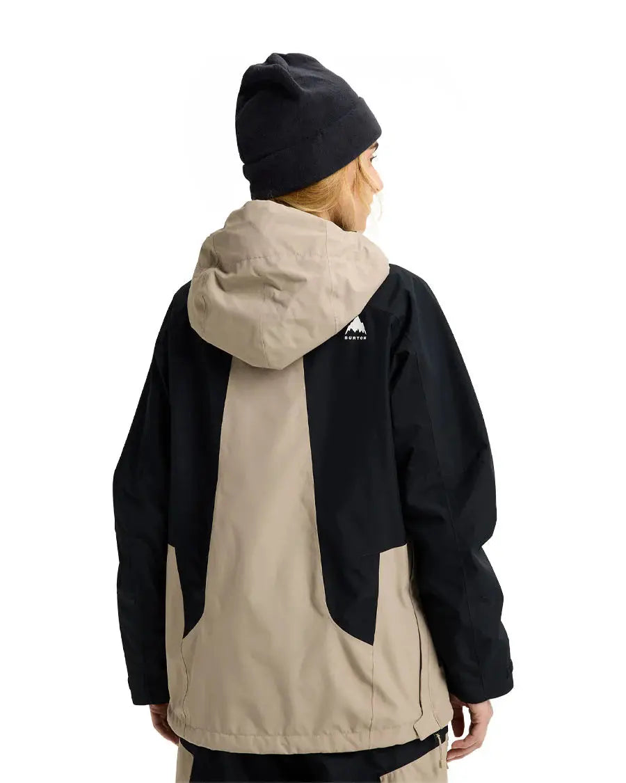 Burton Women's Reverse Relaxed Anorak Jacket - Summit Taupe/Black BURTON
