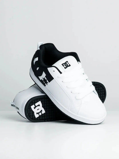 Court Graffic Shoes - White/Black/Black DC
