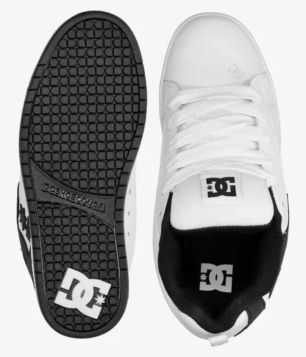 Court Graffic Shoes - White/Black/Black DC
