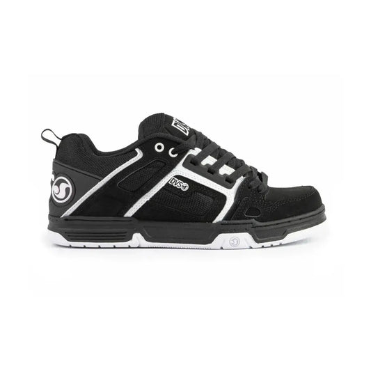 DVS Comanche Shoes - Black White Leather DVS