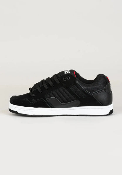 DVS Enduro 125 Shoes - Black/White/Red Nubuck Boardomshop