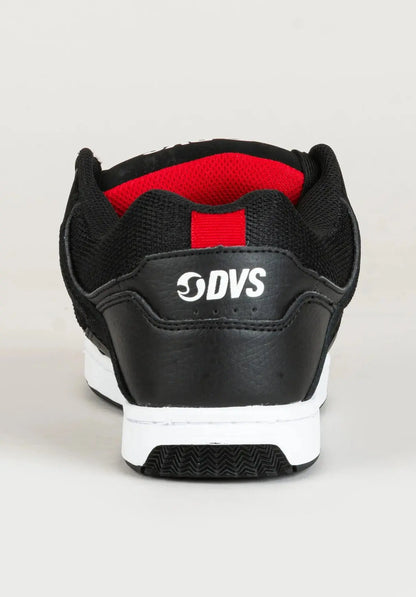 DVS Enduro 125 Shoes - Black/White/Red Nubuck Boardomshop
