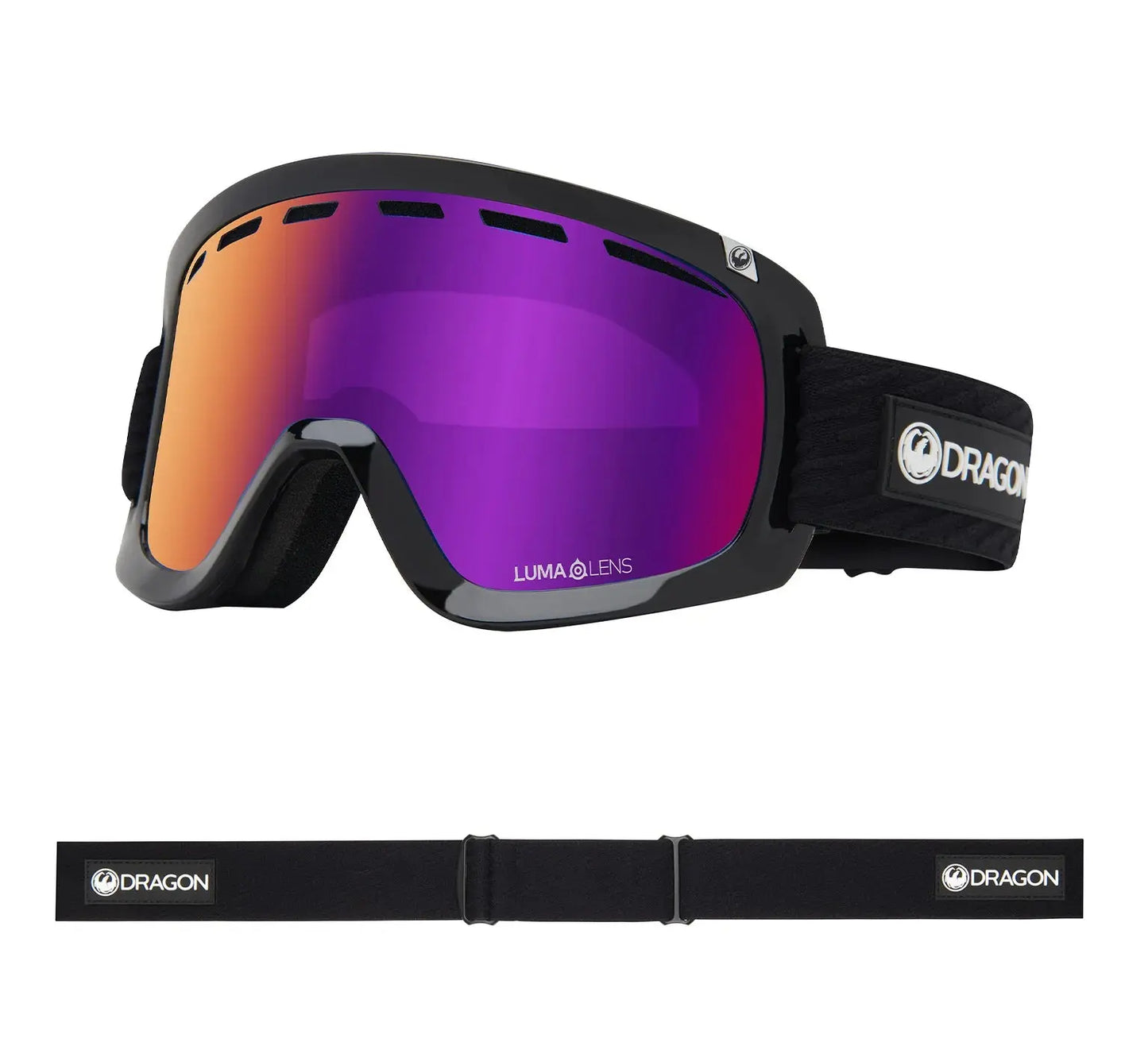 Dragon D1 OTG Goggles - IconPurple/DkSmoke DRAGON