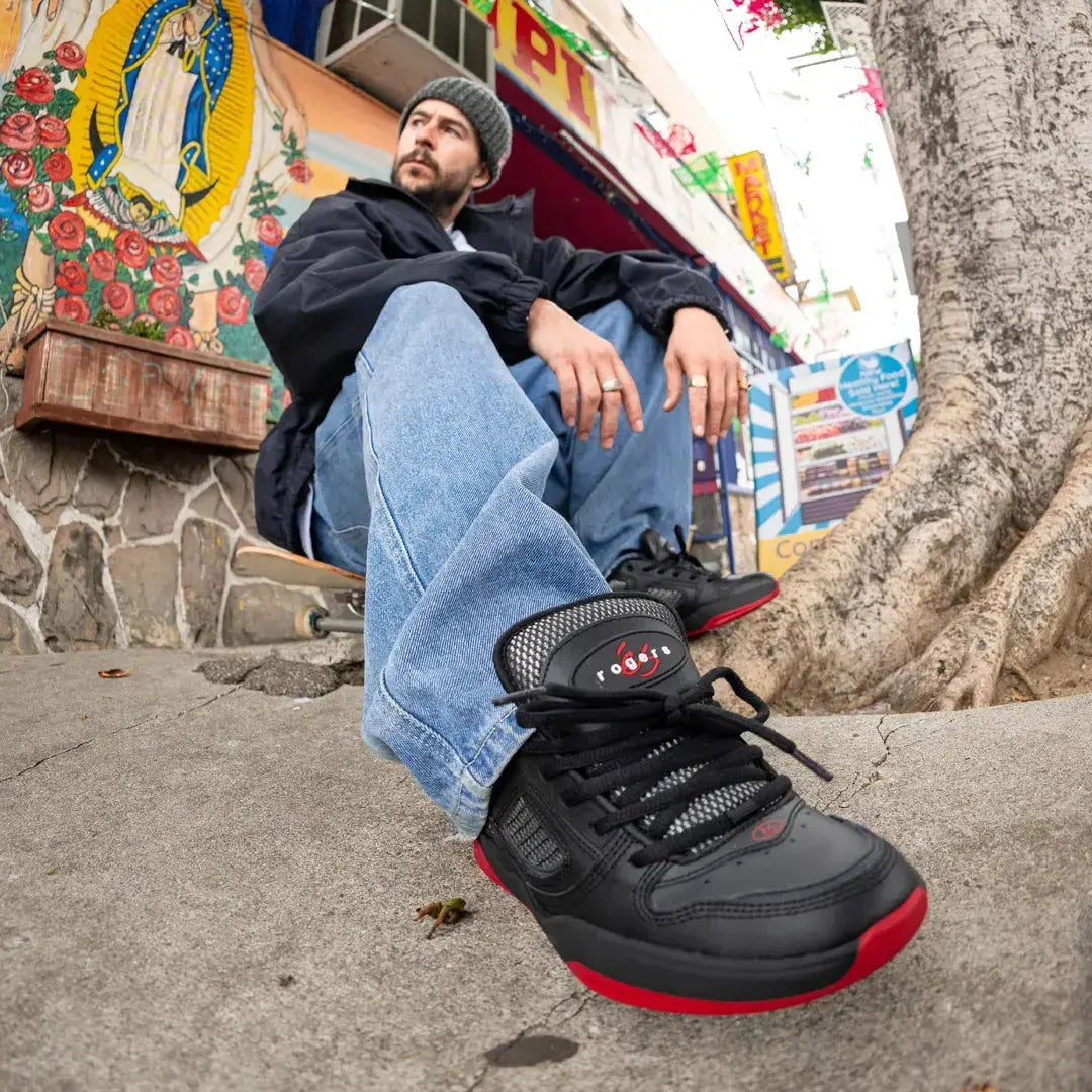 ES TJ Rogers Skate Shoe - Black/Red ES
