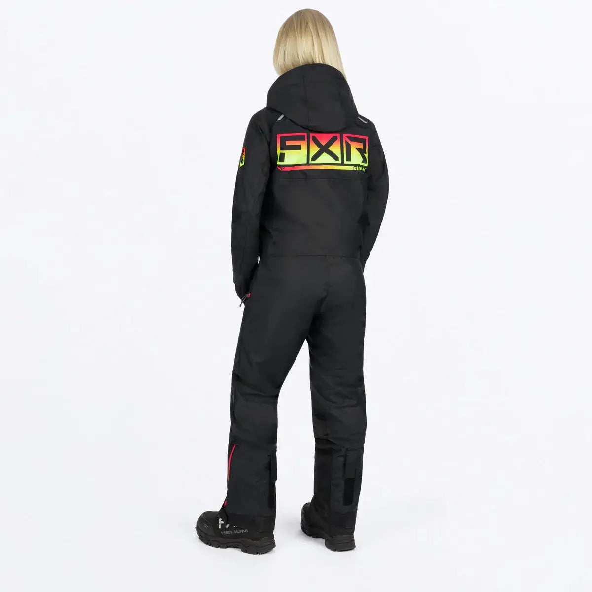 FXR Women's Recruit F.A.S.T Monosuit - Black/Raspberry HiVis FXR