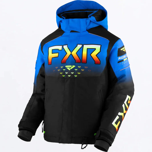 FXR Youth Helium Jacket - Blk/Blu/Inferno FXR