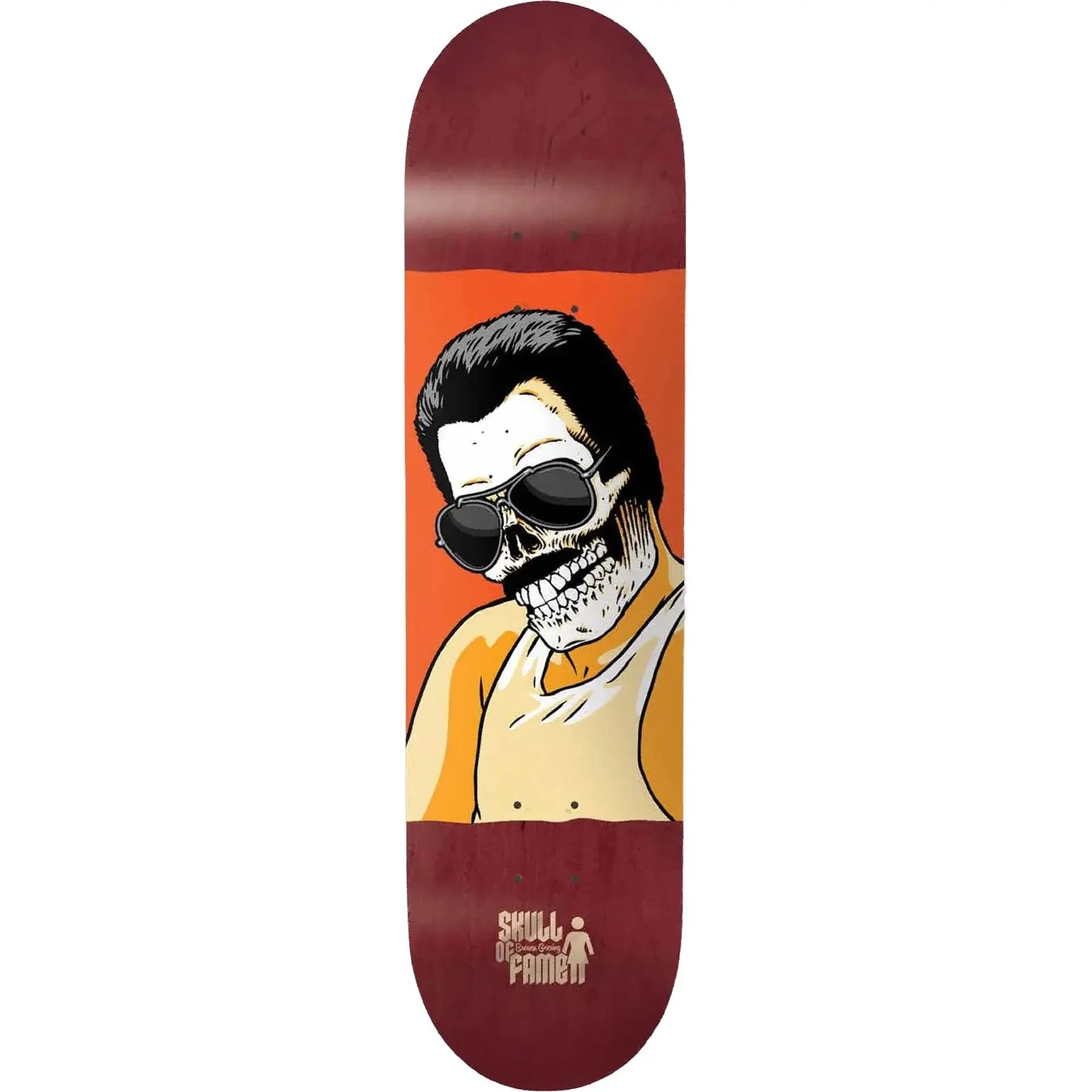Girl Geering Skull Of Fame 8.125 Deck GIRL