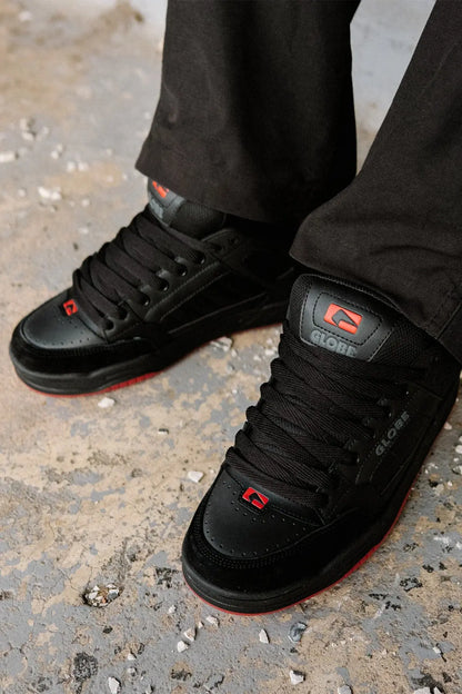 Globe Tilt Shoes - Black/Red/Charcoal GLOBE