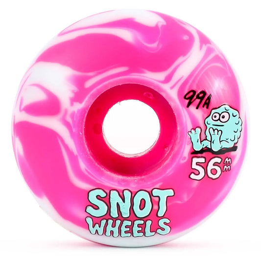 Snot Team Swirl 56mm 99A Wheels - Pink/Grey Snot