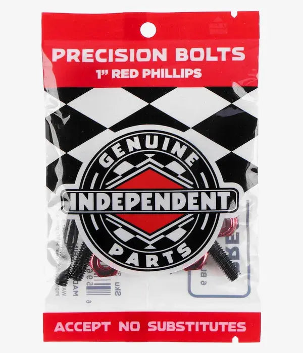 Independent Phillips 1 Inch Hardware - Black/Red INDEPENDENT