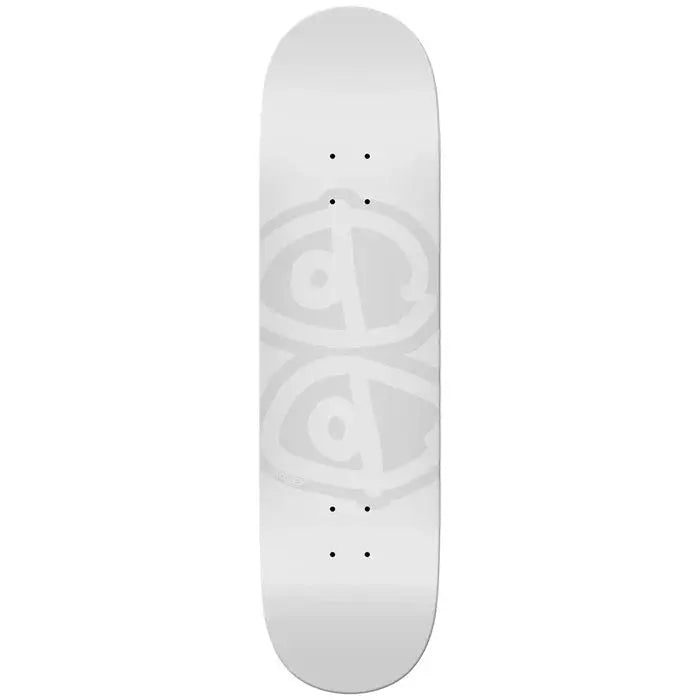 Krooked Eyes 8.06 Deck - White KROOKED