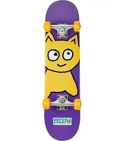 Meow Big Cat Soft Top Complete Skateboard meow