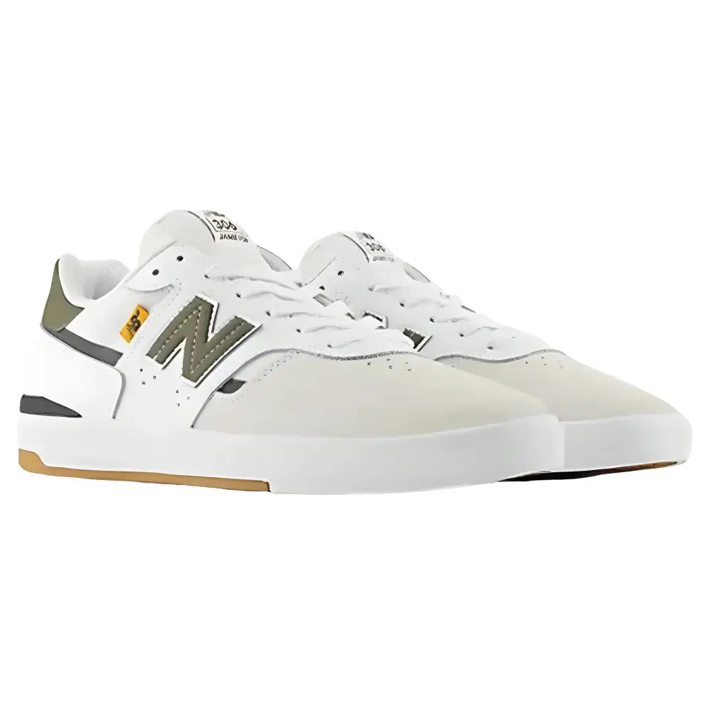 New Balance Jamie Foy  Cupsole Shoes - White/Green New Balance