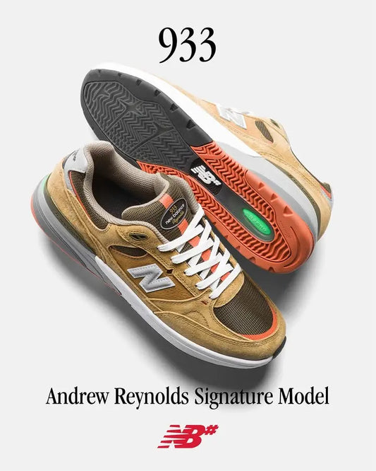 New Balance Numeric Andrew Reynolds 933 Shoe - Brown New Balance