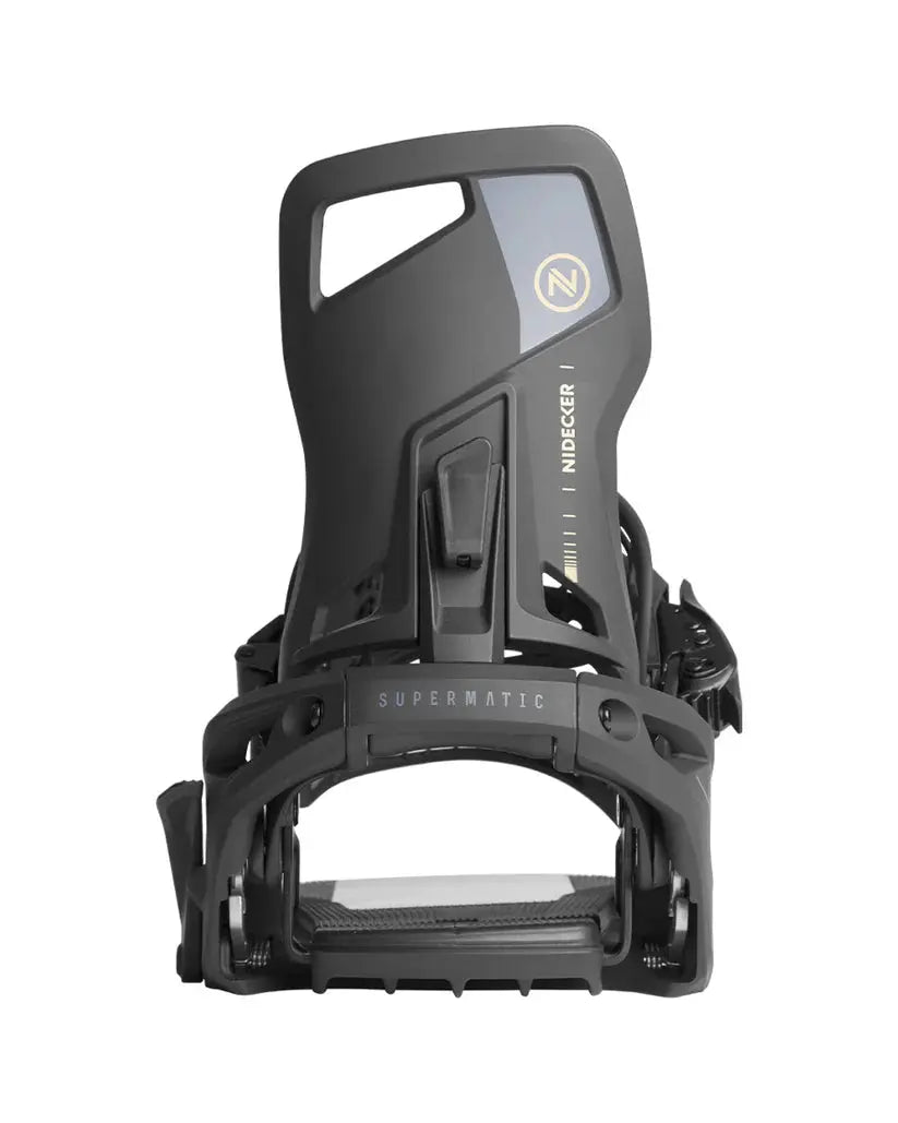 Nidecker Supermatic Bindings - Black – Boardomshop Nidecker Supermatic Bindings - Black – Boardomshop