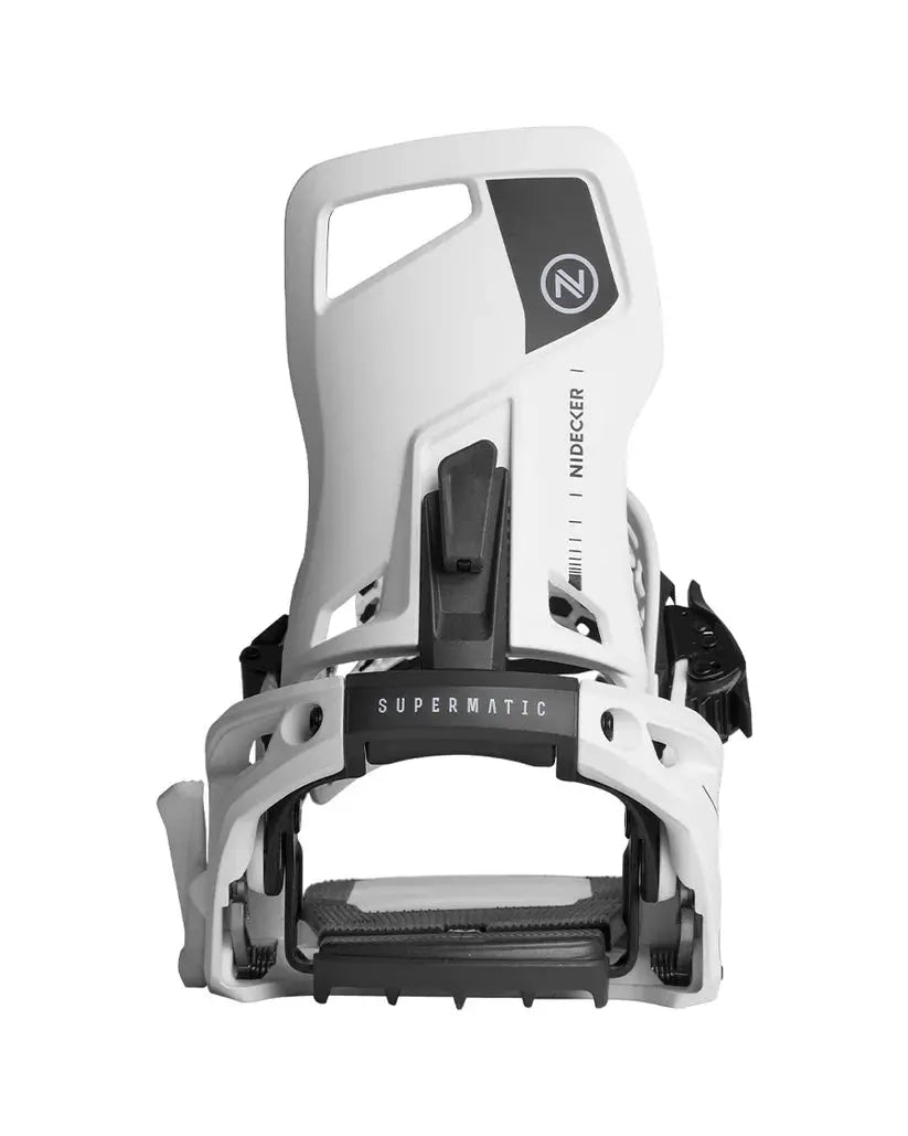 Nidecker Supermatic Bindings 2025 - White NIDECKER