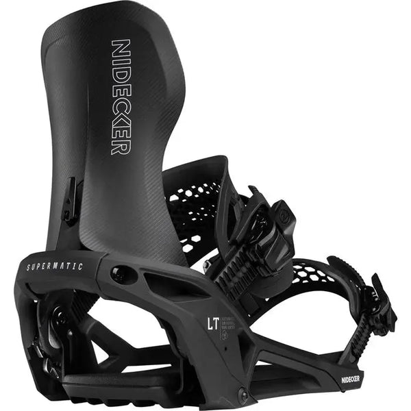 Nidecker Supermatic LT Bindings - Black – Boardomshop