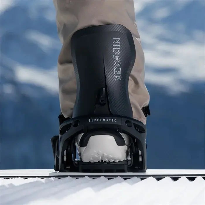 Nidecker Supermatic LT Bindings - Black – Boardomshop Nidecker Supermatic LT Bindings - Black – Boardomshop
