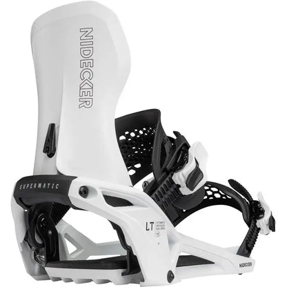 Nidecker Supermatic LT Bindings - White – Boardomshop Nidecker Supermatic LT Bindings - White – Boardomshop