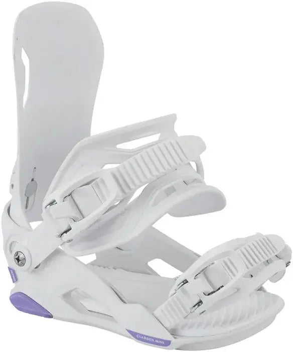 Nitro Charger Mini Snowboard Bindings - White NITRO
