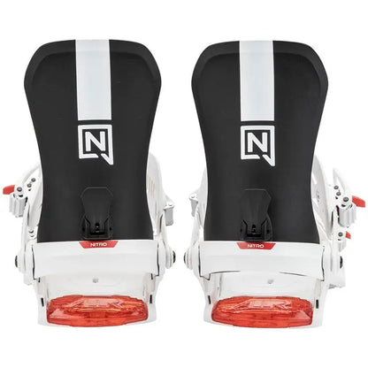Nitro One Snowboard Bindings - Black/White/Red NITRO
