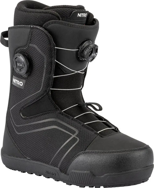 Nitro Sentinel Boa Snowboard Boots - Black – Boardomshop