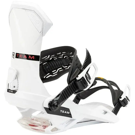 Nitro Team Bindings 2025 - White NITRO