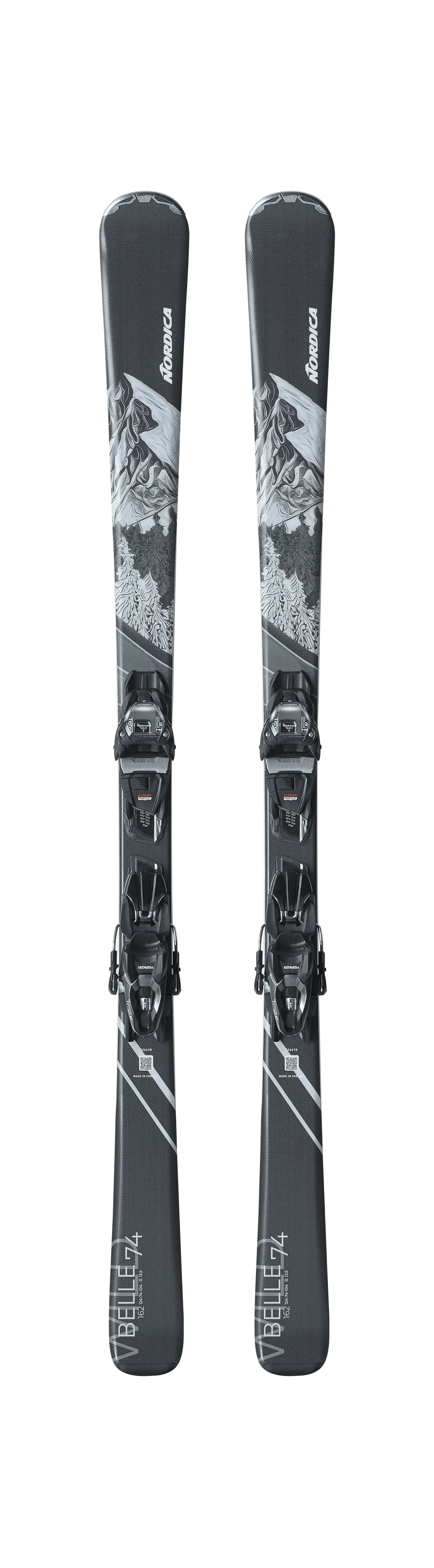 Nordica Wildbelle 74 Women's Ski Set TP2Compact 10FDT Bindings Nordica