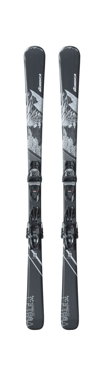 Nordica Wildbelle 74 Women's Ski Set TP2Compact 10FDT Bindings Nordica