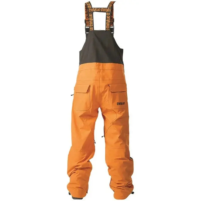 Thirtytwo Men's Basement Bib Snowpants - Black/Orange THIRTY TWO