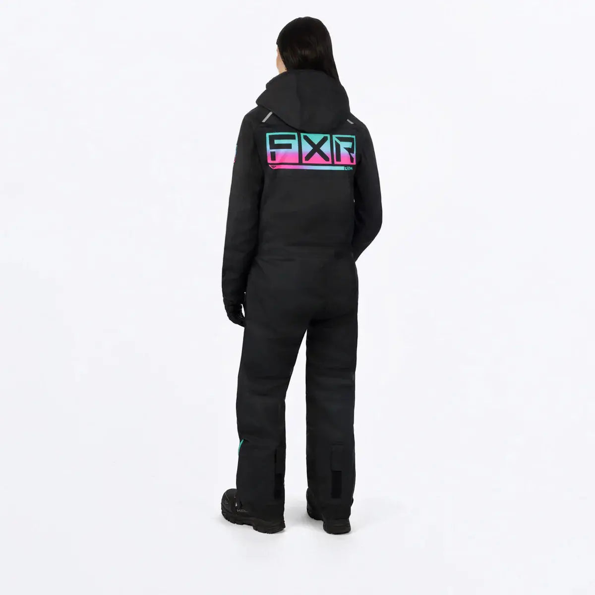 FXR Women's Recruit F.A.S.T Insulated Monosuit - Black/Mint/Pink FXR