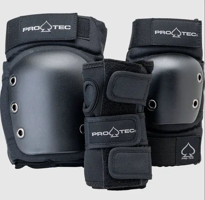 Pro-Tec Junior Street Pad Set - Black PRO-TEC
