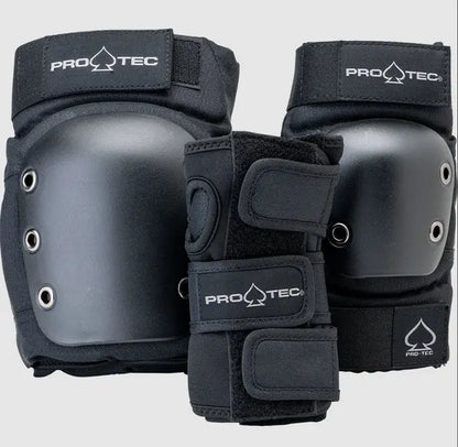 Pro-Tec Junior Street Pad Set - Black PRO-TEC