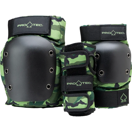 Pro-Tec Street Junior 3pk Pad Set - Camo PRO-TEC