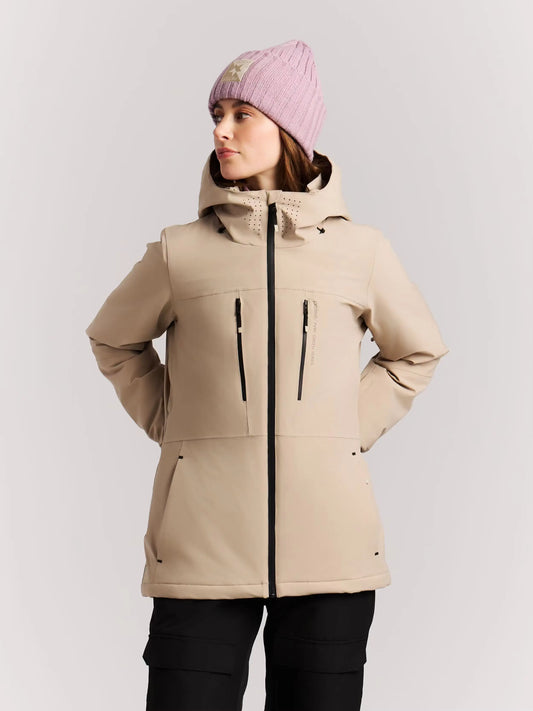Protest Beverly Women's Snow Jacket 2027 - Bamboo Beige Protest