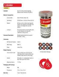 RX Ceramic MGP-95 Bearings - Red RX
