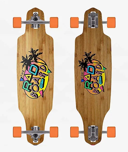 Rad Bamboo Cabin Drop Through Long Board RAD
