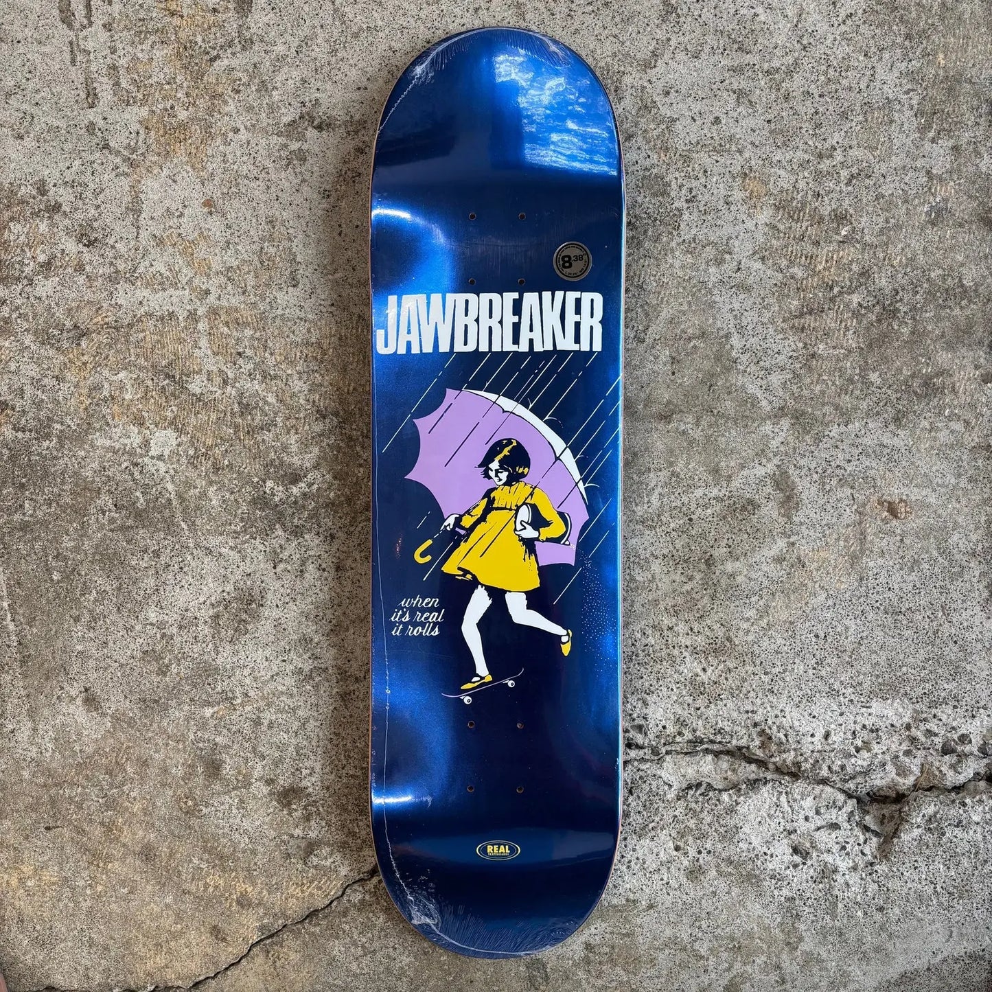 Real Team Jawbreaker Blue Foil 8.25 Deck REAL