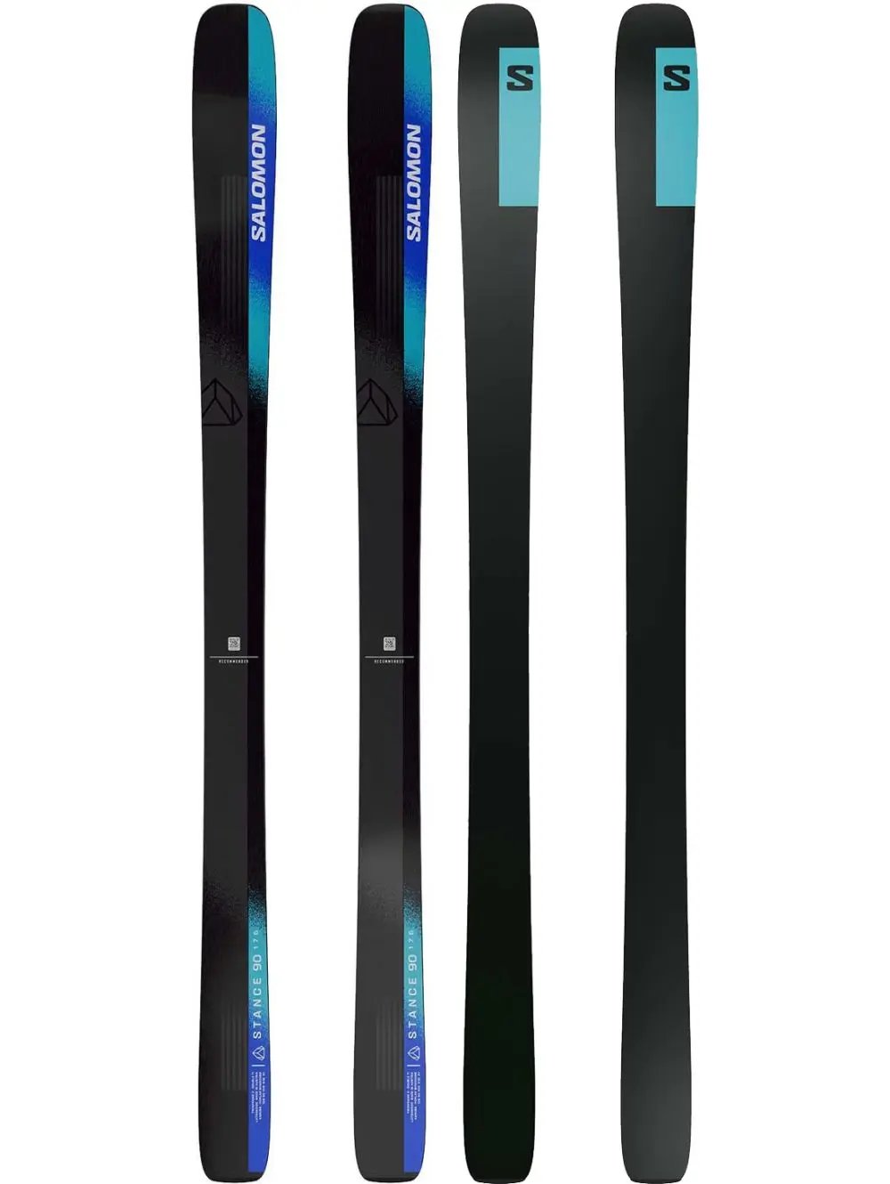 Salomon Stance 90 Skis - Black/Turqu/Race SALOMON