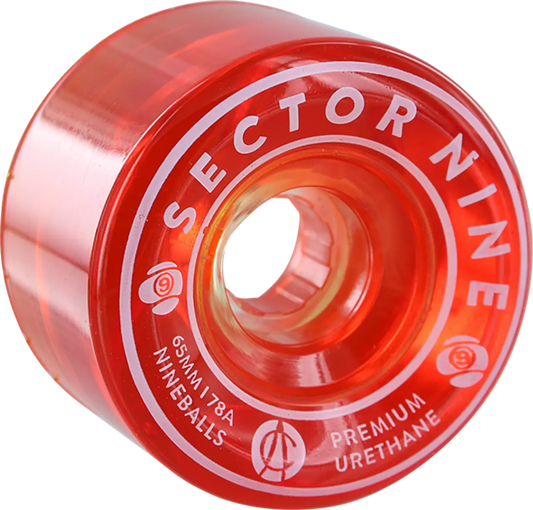 Sector 9 Nine Ball 65mm 78A Wheels - Red SECTOR 9