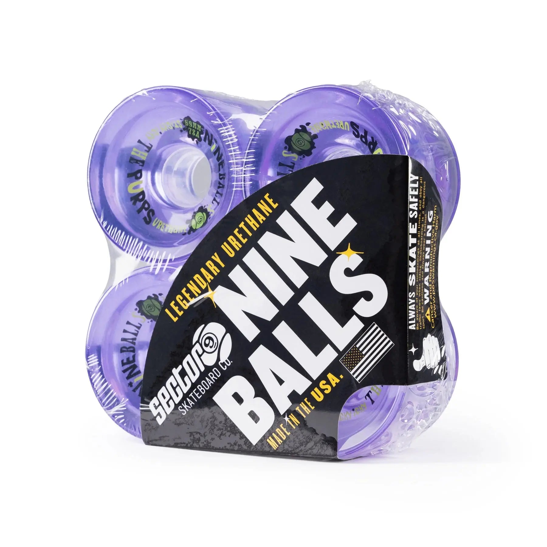 Sector 9 Nine Ball 69mm 78A Wheels - Purple SECTOR 9