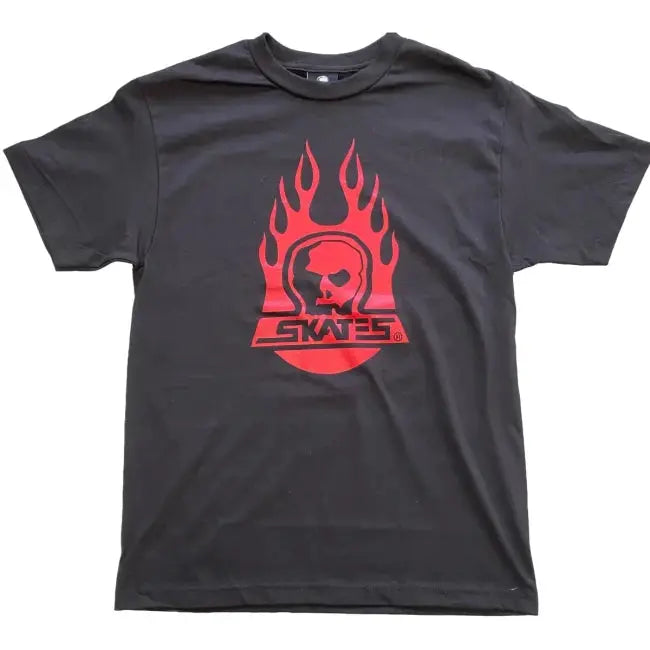 Skull Burnt Fireball Burbs Tee Skull Skate