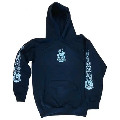 Skull Skate Burnt Fireball Skull Classic Hoodie Skull Skate