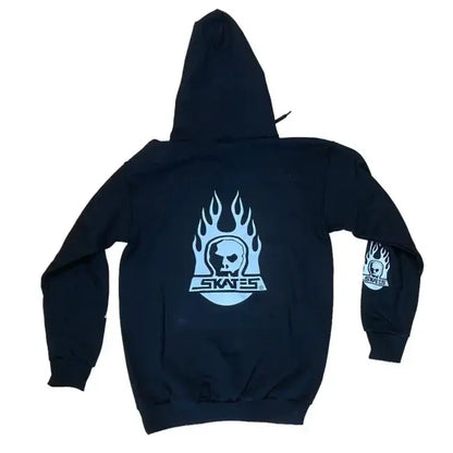 Skull Skate Burnt Fireball Skull Classic Hoodie Skull Skate