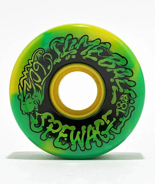 Slime Balls Spewage OG 60mm 78A Wheels - Green/Yellow Swirl SLIME BALLS