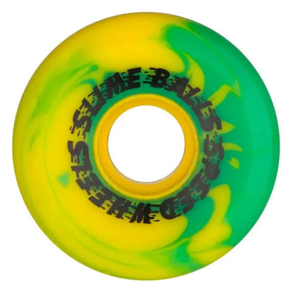 Slime Balls Spewage OG 60mm 78A Wheels - Green/Yellow Swirl SLIME BALLS