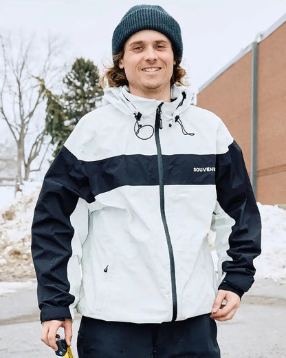 Souvenir Recession Jacket - Marshmallow Black Souvenir